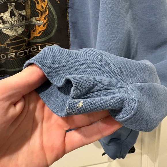 Vintage Rework Carhartt Harley Davidson Men's Sweater Crewneck 2XL Hand Sewn - Picture 12 of 13